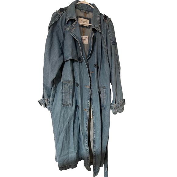 American Eagle Denim trench coat XL - Picture 4 of 5